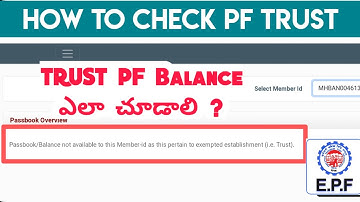 How to Check Trust PF Balance | EPF Trust Company Balance