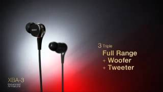 Casques Intra Sony Gamme Xba Xba-1234 Armature Équilibrée - Cobrason