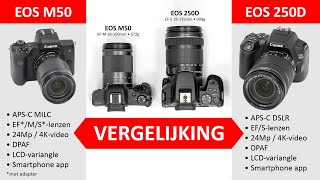 Vergelijking Canon Eos 250D En Eos M50 Dutch