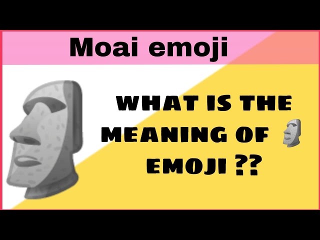 Moyai Emoji Text, Moai Emoji