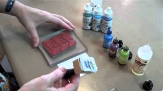 Stamping with alcohol inks