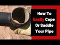 HOW TO EASILY SADDLE, NOTCH, OR COPE PIPE AND TUBING FOR BUILDING FENCE