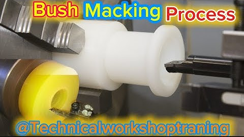 Plastic Bush Boring on Lathe Machine | Precision Machining Process in Workshop