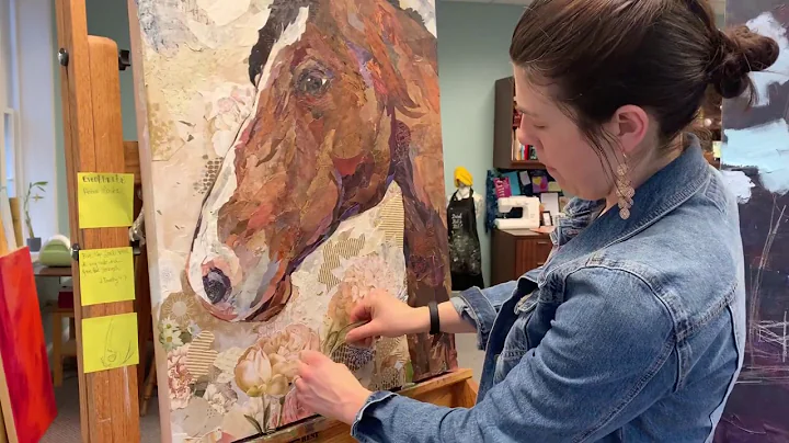 Fine Art Collage: "Dexter" by Katherine Horst of H...
