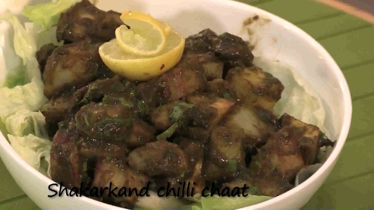 Shakarkand chilli chaat-Street Foods | chefharpalsingh