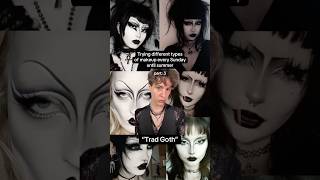 Pt:3 Trad Goth Makeup🗡️🕷️🕸️🖤 #tradgoth #goth #gothmakeup #makeuptutorial #gothic #makeuptips