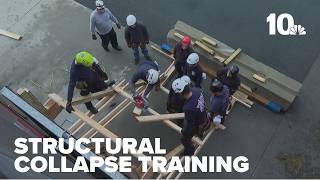 Firefighting academy gives look inside structural collapse rescue training