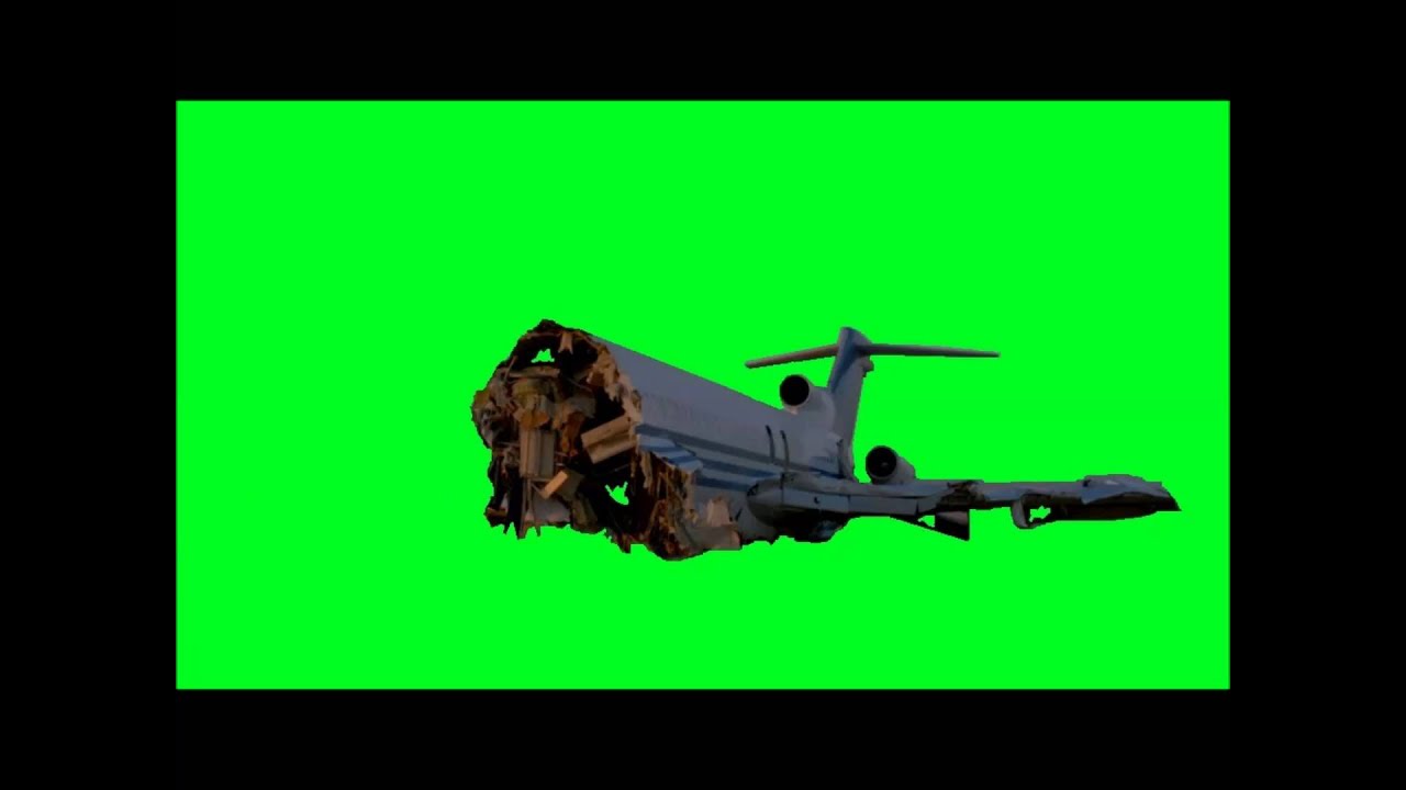 Green Screen Crashed Jumbo Jet YouTube