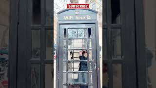 Ryan Kiera Armstrong Drinks A Milkshake In A Phone Booth