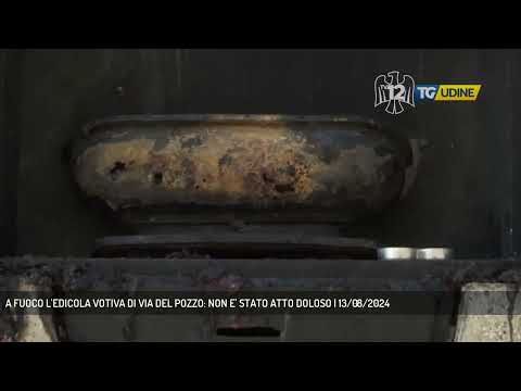 A FUOCO L'EDICOLA VOTIVA DI VIA DEL POZZO: NON E' STATO ATTO DOLOSO | 13/08/2024