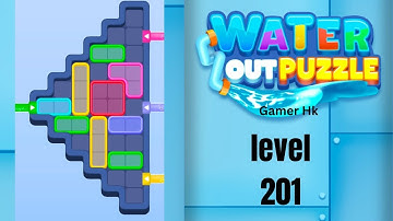 Water out puzzle level 201 Walkthrough Solution 
