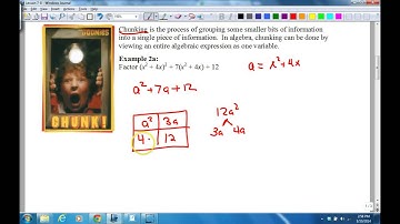 Factor by Grouping/Chunking