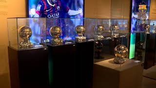 El sexto Balón de Oro de Messi ya luce en el museo El sexto Balón de Oro de Messi ya luce en el museo