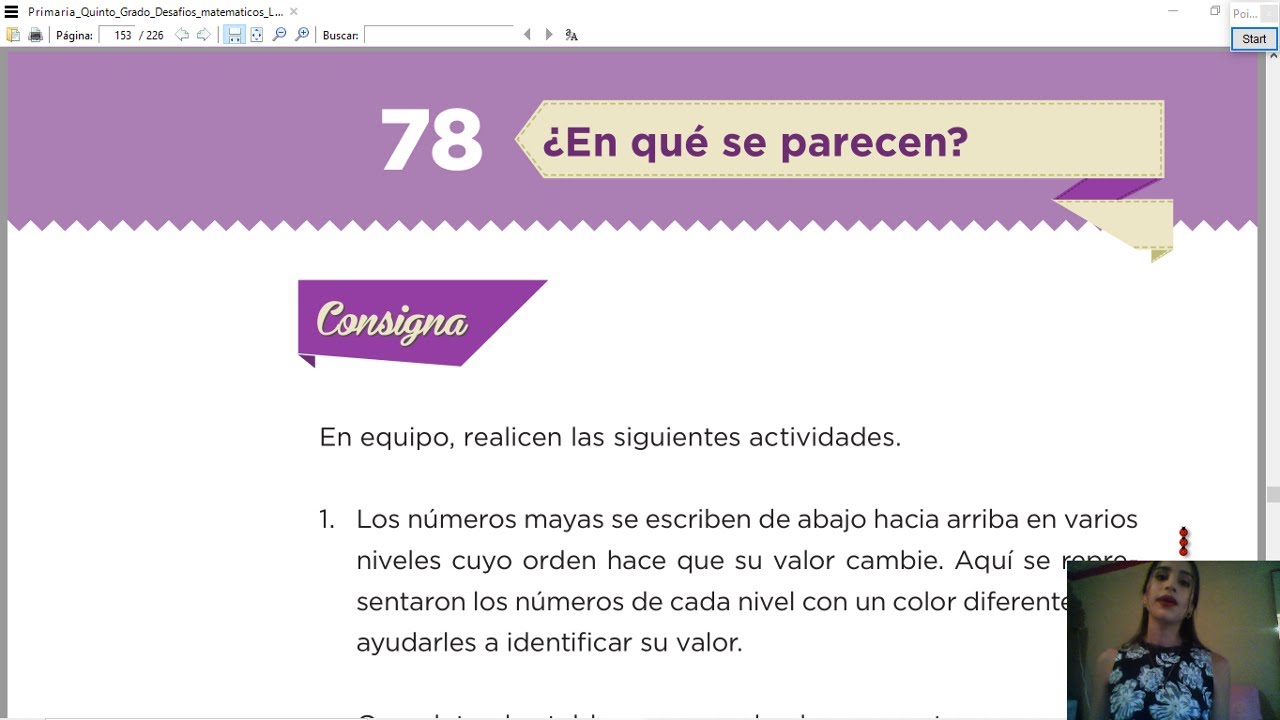 Desafío 78, quinto grado, explicado. YouTube