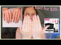 a relaxing video where I try polygel nails for the first time