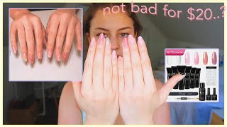 a relaxing video where I try polygel nails for the first time