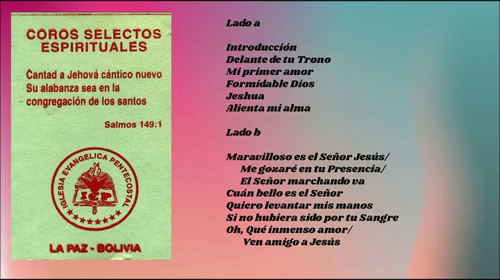 Pastor Germn Alvarez - Coros Selectos Espirituales...