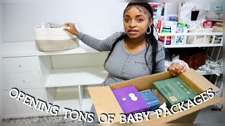 Opening Tons Of Baby Packages|| More Datails