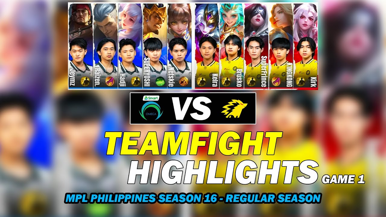 ONIC PH vs OMEGA ESPORTS | MATCH TEAMFIGHT HIGHLIGHTS | MPL Philippines Season 16 Regular Season