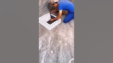 This guy makes 3D style designs from tiles #shorts