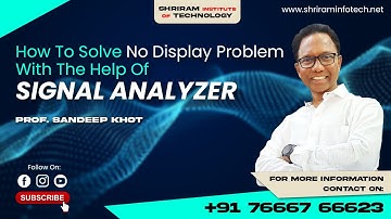 HOW TO SOLVE NO DISPLAY PROBLEM WITH THE HELP OF SIGNAL ANALYZER || SHRIRAM INSTITUTE || SANDEEP SIR