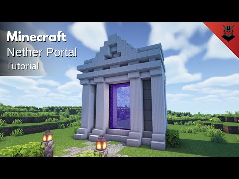 Minecraft: How to Build a Roman Nether Portal | Nether Portal Design (Tutorial)