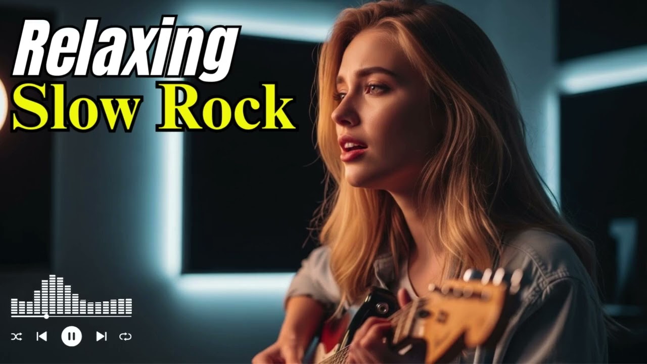 Relaxing Slow Rock Music for Sleep 🌙 Deep Calm Guitar & Soft Drums