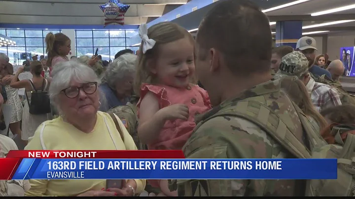 Soldiers with 163rd Field Artillery Regiment return to Evansville - DayDayNews