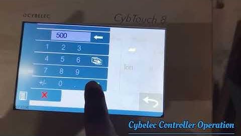 NC Controller video for Cybelec CybTouch 8P from iPan Machineries (INDIA) Pvt. Ltd.