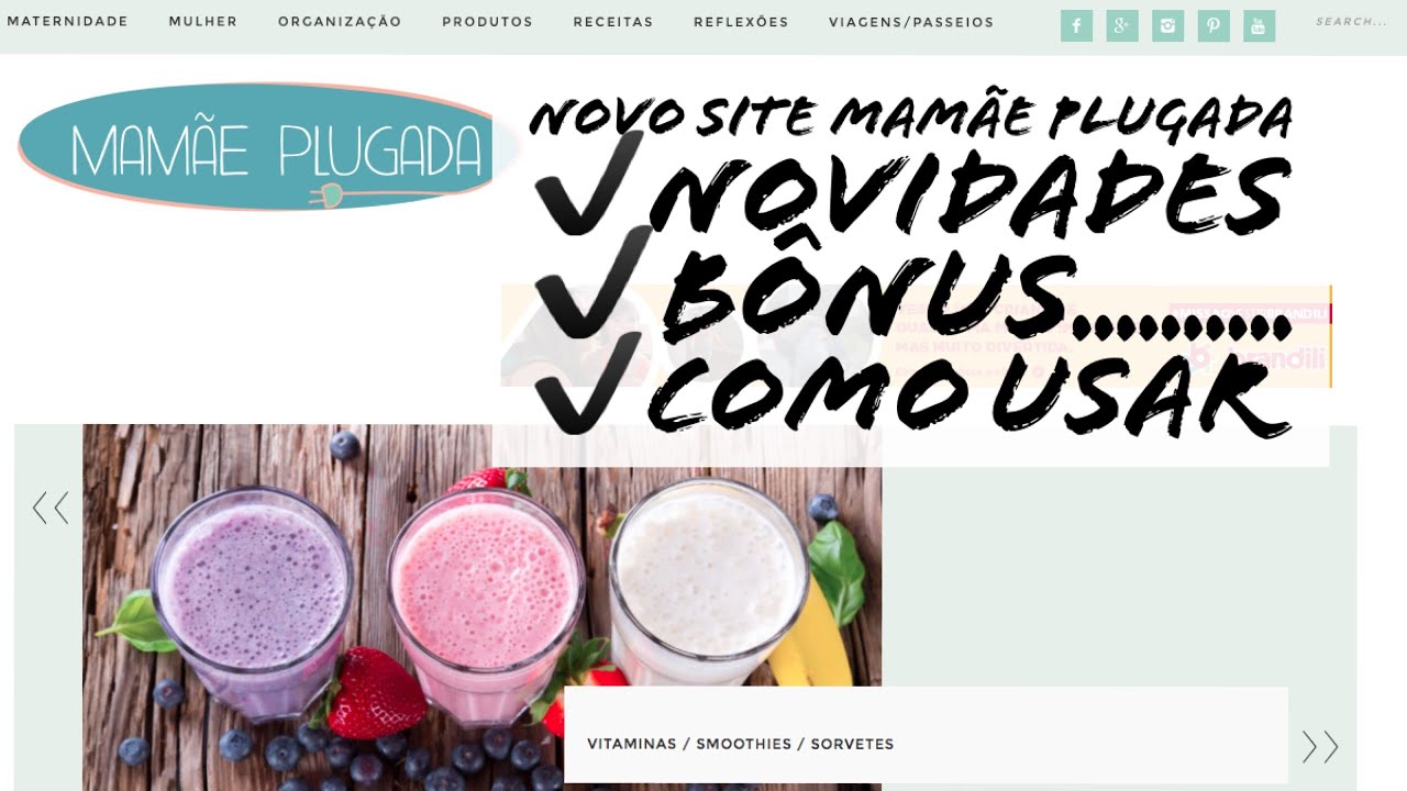 Novo site Mamãe Plugada no ar! Saiba como usar, interagir e o bônus!!