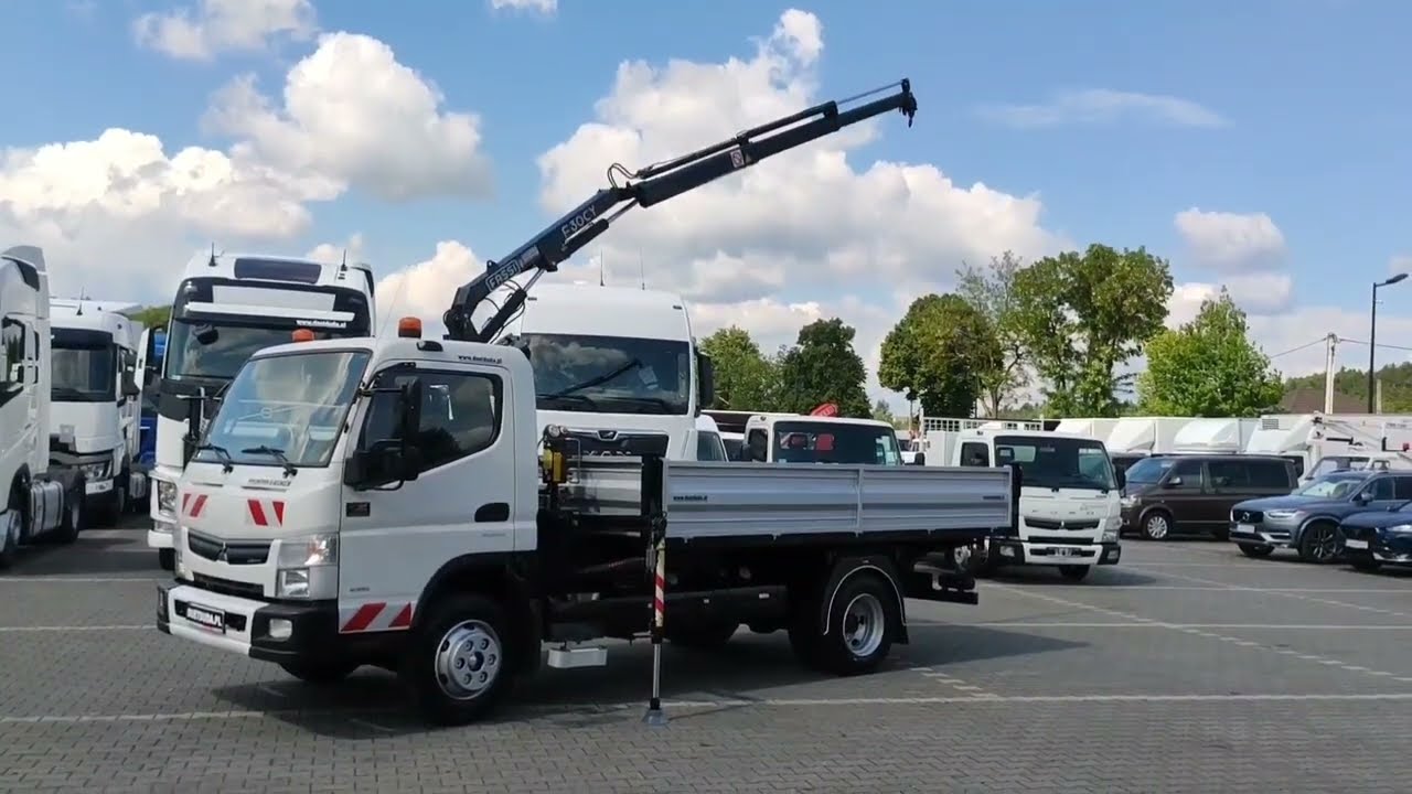MITSUBISHI CANTER FUSO 9C18 DUONIC Wywrotka Trójstronna z HDS Fassi F30CY.0.22  duetduda.pl