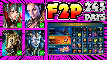 BEST TIPS TO BEAT RAID FOR FREE! MUST SEE INSANE 245 DAY MARIUS F2P ACCOUNT! | RAID: SHADOW LEGENDS