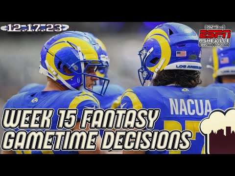 🔴 Your NFL Week 15 Fantasy Football Lineup Questions Answered LIVE | ESPN Radio Asheville 🏈