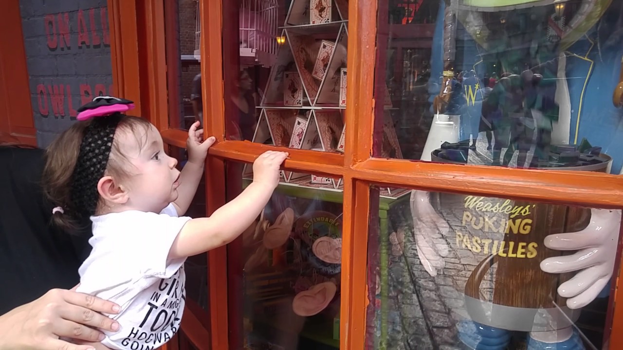 Baby Lucy at Weasley's Wizard Wheezes