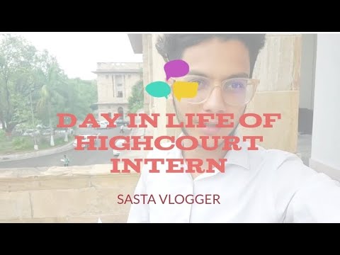 Day in a life of high court intern. Internship vlog. Nirma university ...