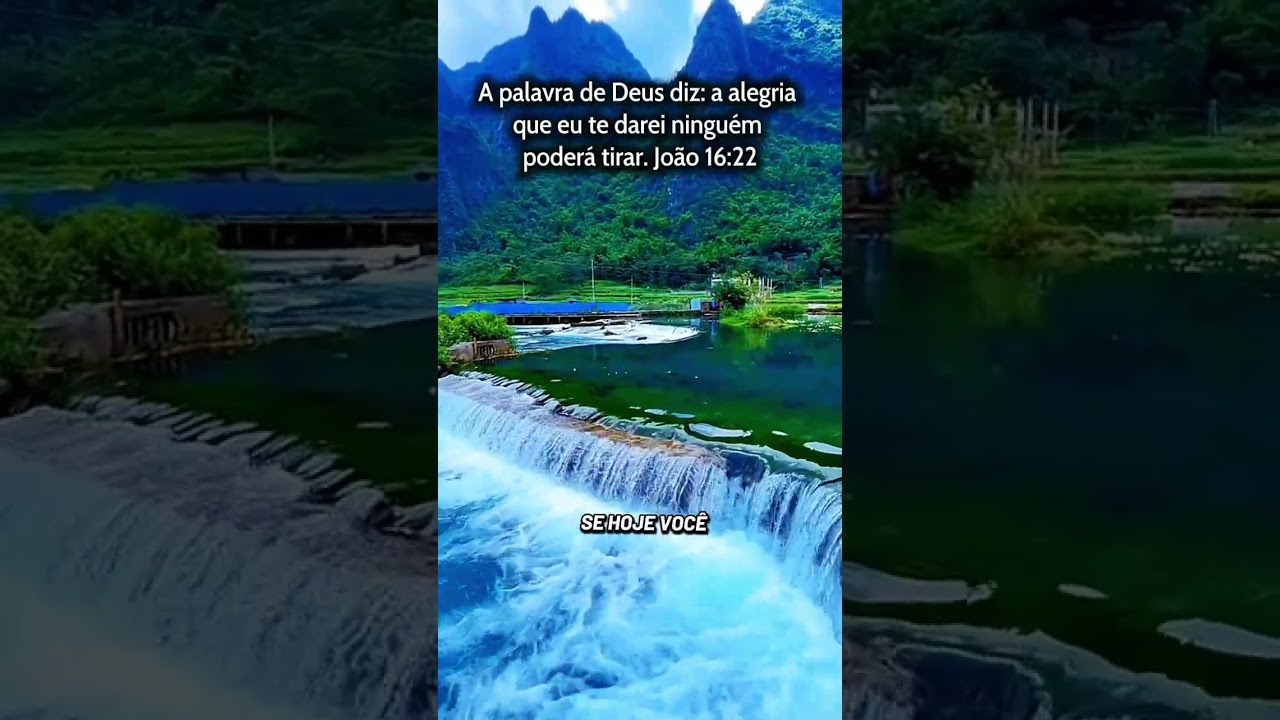 A palavra de Deus diz: A alegria que te darei ninguém poderá tirar. João 16:22 #deusnocontrole #deus