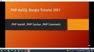 php syntax Comment  and Install bangla tutorial 2021