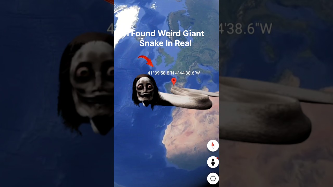 I Found Weird Giant Snake In Real Google Earth map and Google Earth 