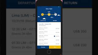 Demo Book A Flight with Nativescript