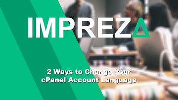 How to change cPanel language