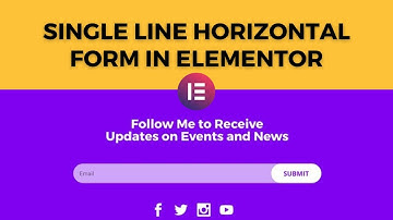 How to Create a Single Line Horizontal Form in Elementor Pro 2022 | WordPress Tutorial 2022