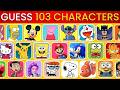 GUESS THE ICONIC CHARACTER IN 3 SECONDS🙀  | 103  ICONIC CHARACTERS (2026 QUIZ)