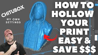 Easy way to Hollow your Resin 3D PRINT and save Money- Chitubox