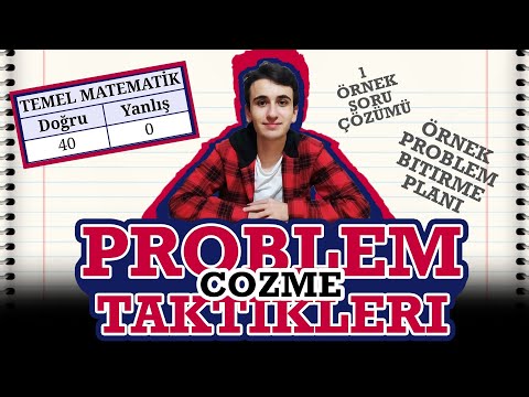 PROBLEMLERİ NASIL HALLEDERİM? | 1 ÖRNEK SORU ÇÖZÜMÜ + PROBLEMLERİ BİTİRME PROGRAMI (Yks Tyt)