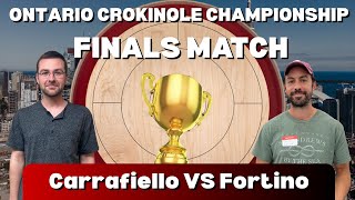2025 Ontario Singles Crokinole Championship Final Carrafiello VS Fortino