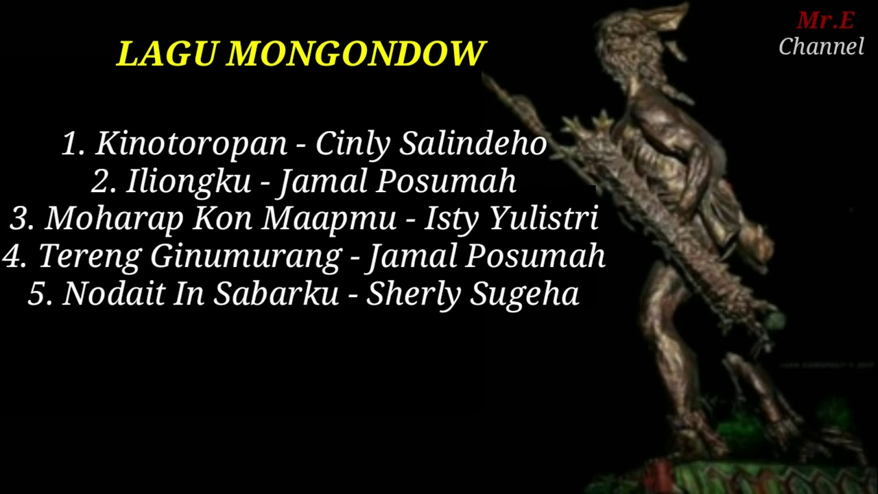 Lagu Mongondow●Kinotoropan●Iliongku●Moharap Kon Maapmu●Tereng Ginomurang●Nodait In Sabarku