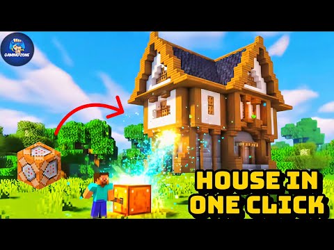 How To Made House With Command Block | Minecraft Commands For Bedrock