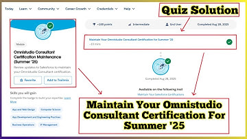 Omnistudio Consultant Certification Maintenance Summer ’25 | Maintain Your Omnistudio Consultant