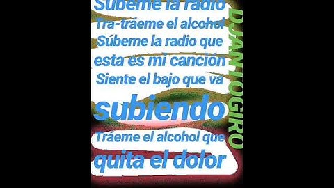 LYRICS SONG ENRIQUE IGLESIAS,DESCEMER BUENOFT.ZIONYLENNOX-SUBEME LA RADIO DJANTOGIRO CREATED VIDEO ❤