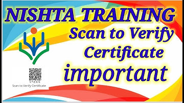 How to Scan to Verify Nistha Certificate/Nistha Certificate ko Scan kar Verify karna.